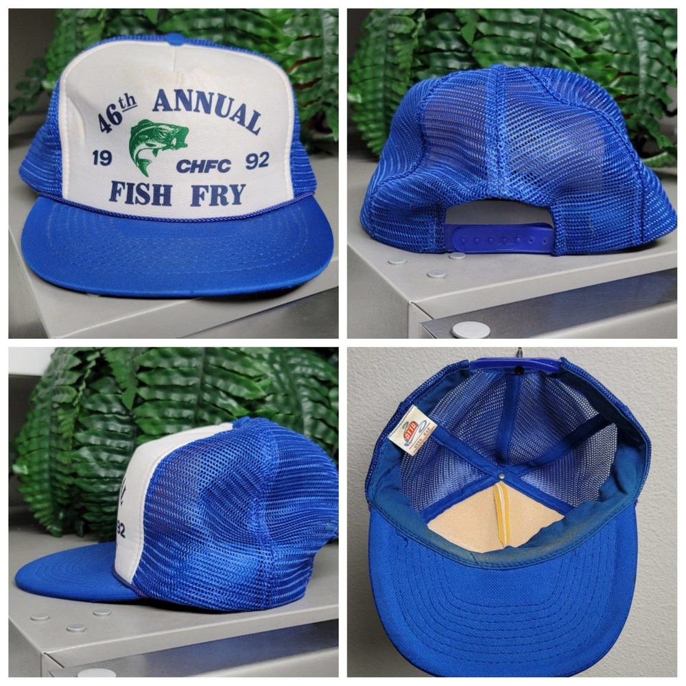 Vtg 1992 CHFC 46th Annual Fish Fry Trucker Hat